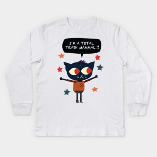 Trash Mammal - Night in the Woods Kids Long Sleeve T-Shirt